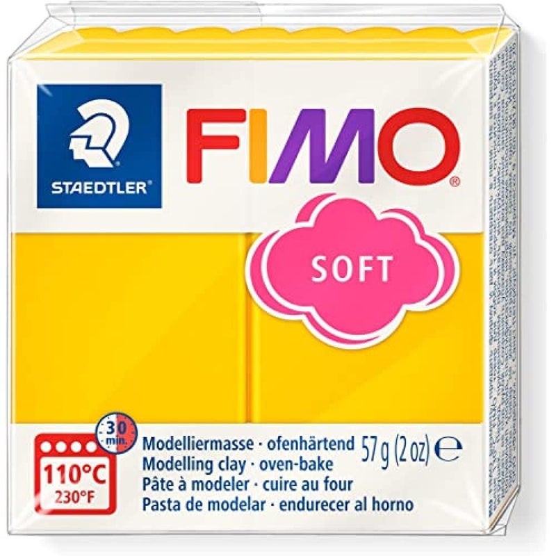 Staedtler FIMO Soft Polymer Clay - -Oven Bake Clay for Jewelry, Sculpting, Crafting, Sunflower 8020-16 57 g - Image 1