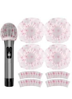 KASTWAVE 200pcs Disposable Mic Cover, Non Woven Elastic Band Handheld Mic Windscreen Cover for KTV, Recording, Stage, Interview  - Image 1