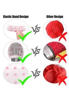 KASTWAVE 200pcs Disposable Mic Cover, Non Woven Elastic Band Handheld Mic Windscreen Cover for KTV, Recording, Stage, Interview  - Image 3
