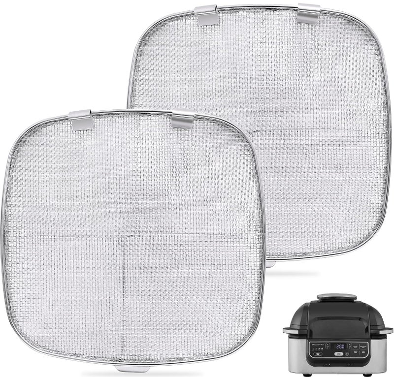 Psasrm Stainless Steel Splatter Shield for Ninja Foodi AG301, Air Fryer Accessories for Ninja Foodi 5-in-1 Indoor Grill, Replacement Parts Splatter Screen for Ninja Foodi AG300, AG300C,AG301C, AG302, AG400 - Image 1