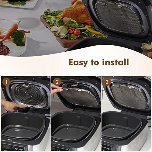 Psasrm Stainless Steel Splatter Shield for Ninja Foodi AG301, Air Fryer Accessories for Ninja Foodi 5-in-1 Indoor Grill, Replacement Parts Splatter Screen for Ninja Foodi AG300, AG300C,AG301C, AG302, AG400 - Image 4