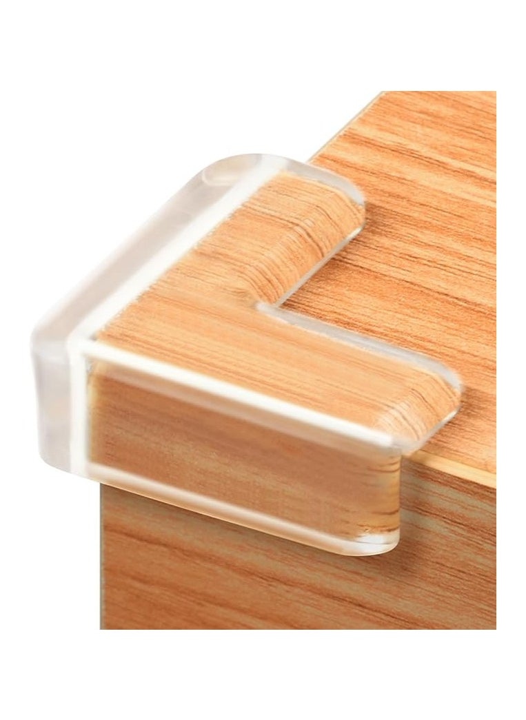 Gudui Corner Guards (12 Pack) Clear Corner Protectors | High Resistant Adhesive Gel | Best Baby Proof Corner Guards | Stop Child Head Injuries | Tables, Furniture & Sharp Corners Baby Proofing (L-Shaped).  - Image 1