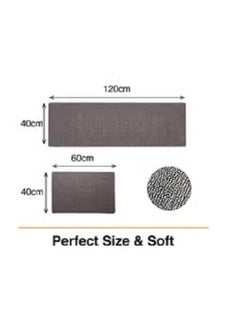 MahMir Kitchen Rug Mat Set-Cushioned Anti-Fatigue Runner Floor Comfort mats-kitchen rugs 2 pcs Set-Help relieve pressure while cooking-Non-slip Mat for all Rooms & Bathrooms too ( Home )  - Image 2