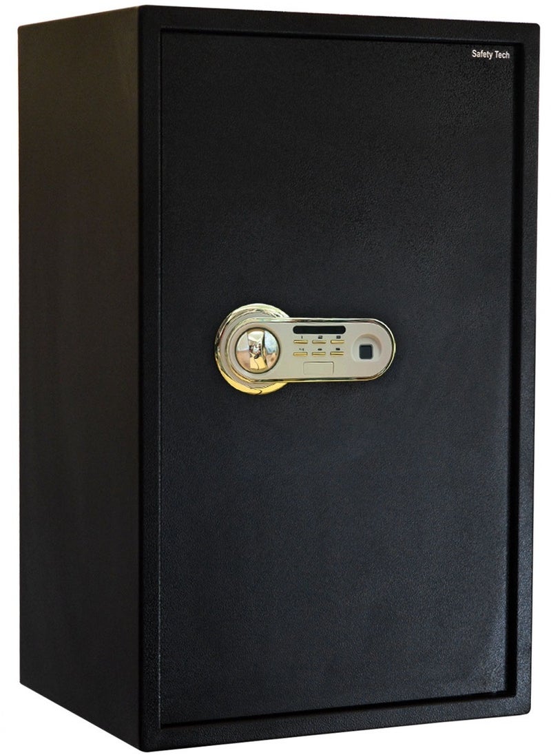 Safety Tech Biometric fingerprint safe with two-factor authentication, emergency master key, and triple storage space, 75*46*38 cm - from Safety Tech  - Image 4