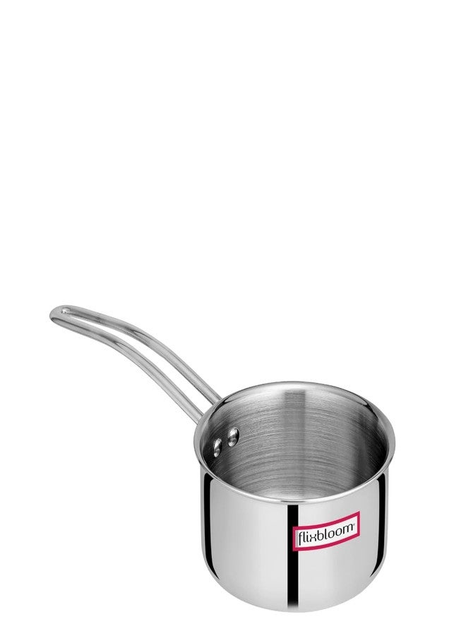 Flixbloom 1 LTR. Universal Triply (S.A.S.) Induction/LPG Compatible Cookware Deep Saucepan for Tea/Milk/Coffee Pan/Chaidan (Made in India) - Image 2