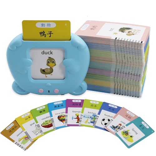 MAYAPHILOS 510 Sight Words Talking Flash Cards Cantonese and English Trilingual Learning Flashcard Toys Learn Cantonese and Chinese for Kids Audible Pocket Speech for Toddlers - Image 1