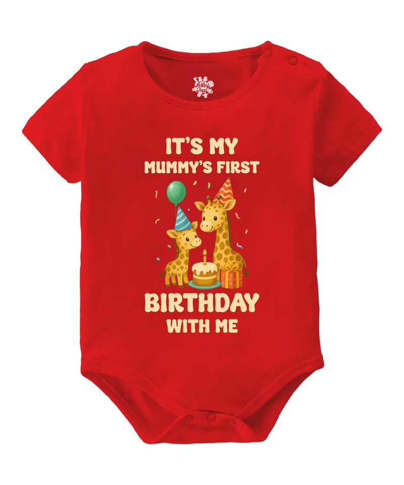 Baby Buzz Birthday Baby Dress | Newborn Baby Romper Clothes It'S My Daddy/Mummy First Birthday With Me for Boy Girl | 100% Cotton Bodysuit 0-3 Months - Image 1