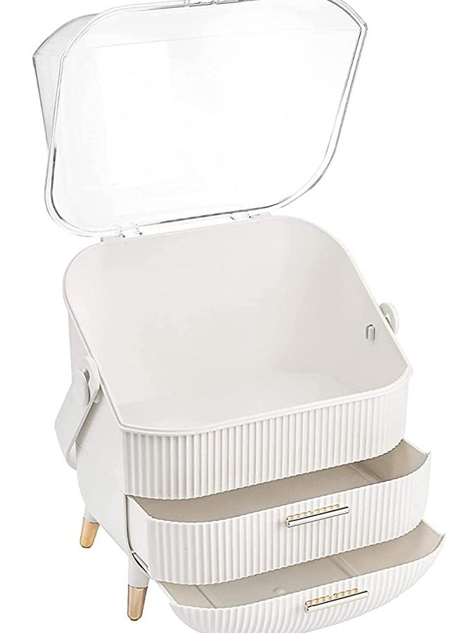 إن كي أكس منظم مستحضرات التجميل مع حامل الفرشاة - Image 5