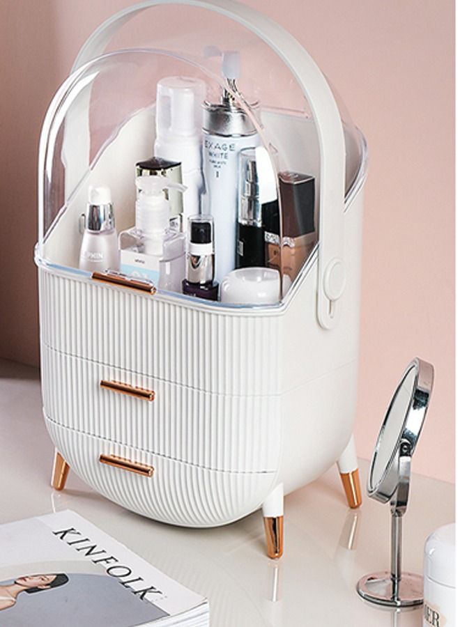 إن كي أكس منظم مستحضرات التجميل مع حامل الفرشاة - Image 2