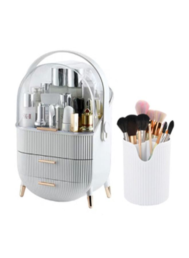 إن كي أكس منظم مستحضرات التجميل مع حامل الفرشاة - Image 1