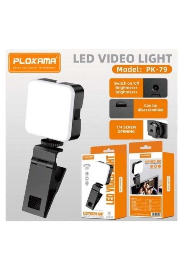 التخطيط مصباح إضاءة رينج لايت فيديو PK-79 LED احترافي للجوال – يعمل ببطاريات مرفقة قابلة للتغيير – 49 ليد عالية السطوع – زاوية 60° – عمر ليد يصل إلى 5000 ساعة - Image 2