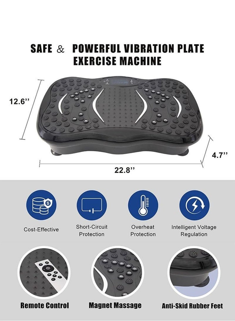 Egg Compact Vibration Plate Exercise Machine, Mini Full Body Vibration Platform Exercise Machine for Lymphatic Drainage with Acupressure Nodes, Burn Calories, Helps Alleviate Back & Joint Pain - Image 1