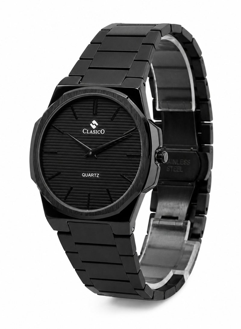 Clasico Aura Men's Premium Slim Quartz Watch - Stainless Steel Strap, Ultra-Thin Minimalist Watch For Mens - Image 2