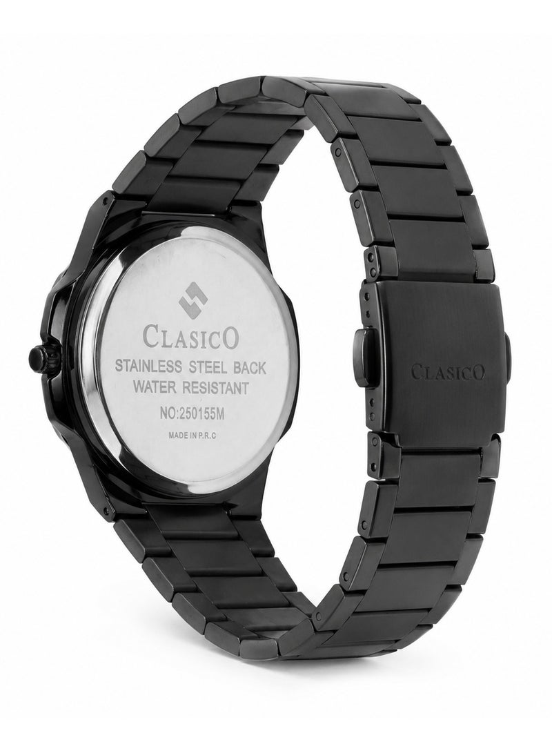 Clasico Aura Men's Premium Slim Quartz Watch - Stainless Steel Strap, Ultra-Thin Minimalist Watch For Mens - Image 3