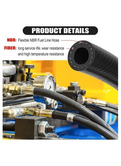 KASTWAVE 3/8 Inch ID Fuel Line Hose 10FT NBR Neoprene Rubber Push Lock Hose High Pressure 300PSI for Automotive Fuel Systems Engines  - Image 4