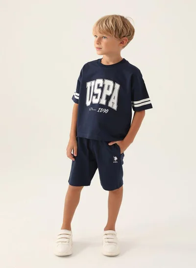 U.S. Polo Assn. U.S. Polo Assn. Boys Navy Bermuda Set