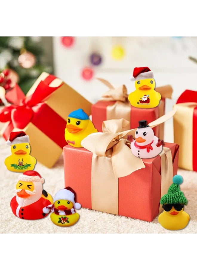 null - Vinyl Duck Blind Box Small Yellow Duck Advent Calendar Box Countdown Blind Box Toy Suit-Color:Carnival Blind Box-high-end 24 Ducks Color Box Packaging 616 - Image 1