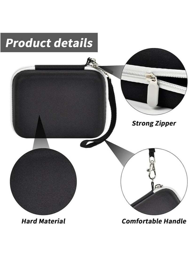 Arabest Camera Case for CAMKORY/for Kodak Pixpro/for VAHOIALD/for Sony DSCW800 830/ for Canon PowerShot 180 190 Cameras Storage Holder for Accessories (Box Only)-Black - Image 4