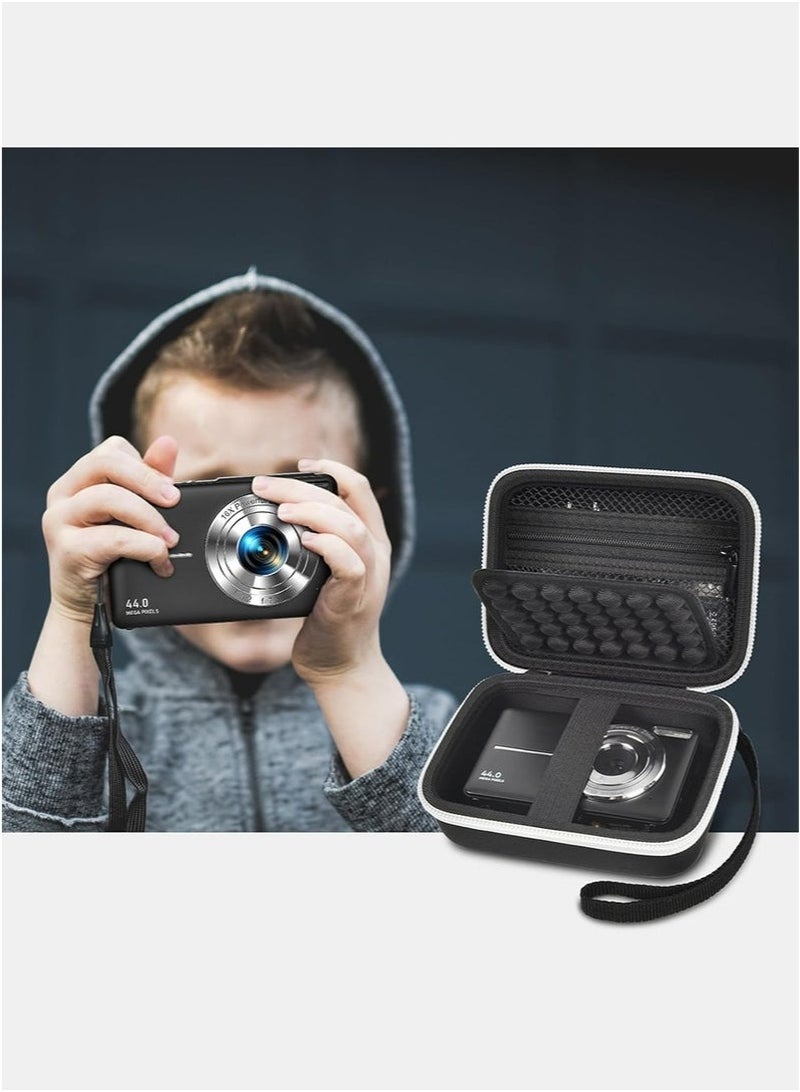 Arabest Camera Case for CAMKORY/for Kodak Pixpro/for VAHOIALD/for Sony DSCW800 830/ for Canon PowerShot 180 190 Cameras Storage Holder for Accessories (Box Only)-Black - Image 5