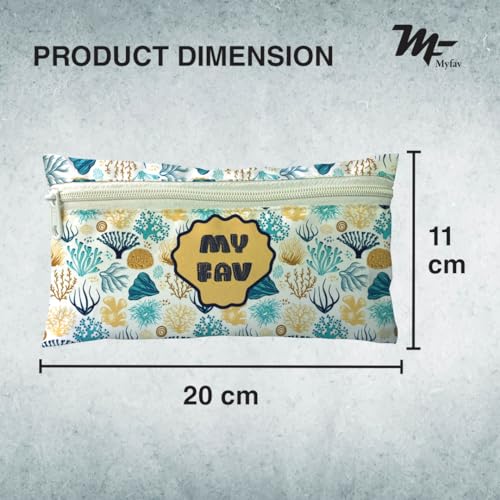 Myfav MY FAV Set of 20 Birthday Party Return Gift Pencil Pouches | Cute Animal Print Polyester Stationery Case with Zip | School Supply Organizer for Kids; Students & Party Favors (Assorted) - Image 2