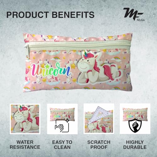 Myfav MY FAV Set of 20 Birthday Party Return Gift Pencil Pouches | Cute Animal Print Polyester Stationery Case with Zip | School Supply Organizer for Kids; Students & Party Favors (Assorted) - Image 4