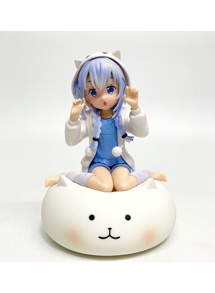 general Sitting Kotone Shino figurine for cars can be used as a decorative ornament exquisitely detailed - Image 1