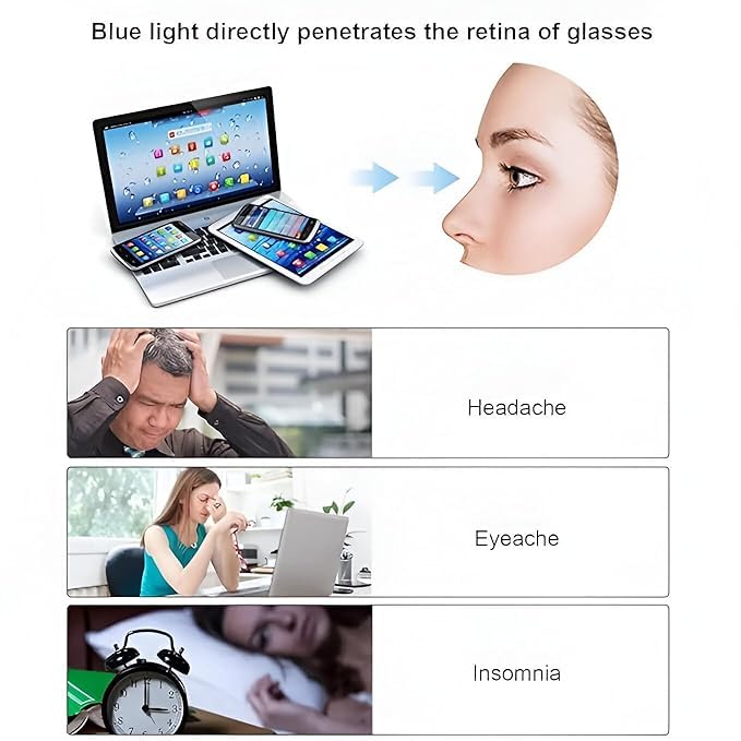 mashamart® Hexagon Shape Blue Cut Antiglare Computer Eyeglasses For Men And Women |Blue Light Filtering Glasses For Computer And Mobile Use | 100% UV Protection | Gold Silver Rose-Gold (Gold Black) - Image 4
