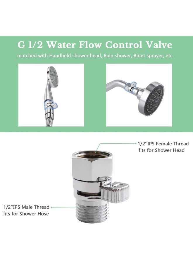 APLusee APLusee NW02-P Brass Shut-Off Shower Bidet Control Valve Silver 1  - Image 3