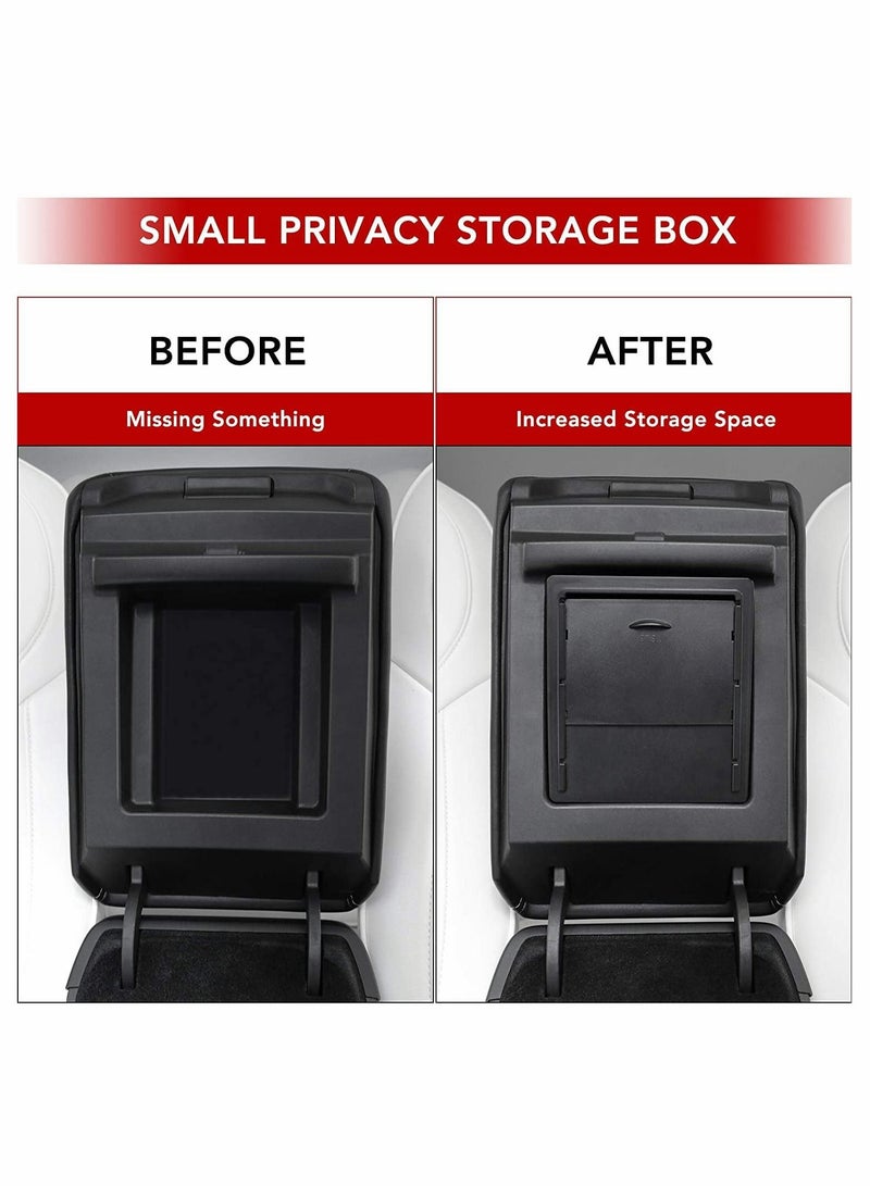 Excefore Center Console Organizer for Tesla Model 3 Model Y Center Console Organizer Armrest Hidden Storage Box - Image 4
