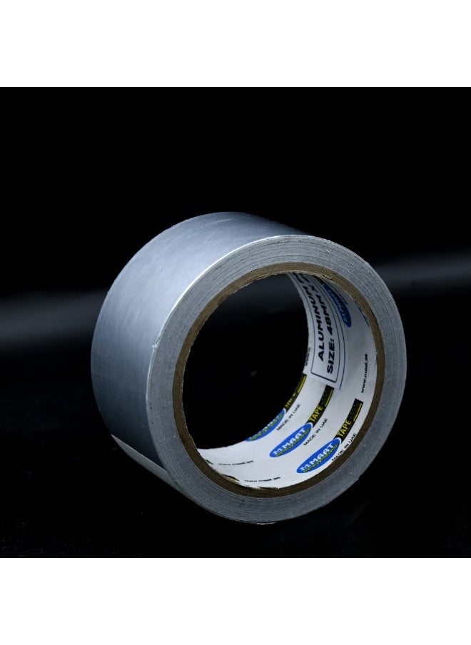 MAAT Wide Aluminum PET Tape 70mm (3 Inch) 25 Yards | High Temp Duct Sealing Tape | Strong Industrial Tape 
