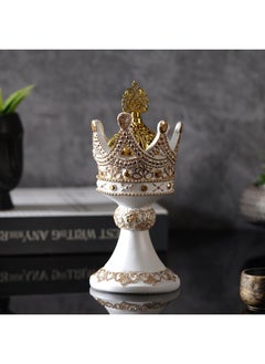 Y&D Retro Style Aromatherapy Tower Incense Burner Golden Resin Incense Burner-White.  - Image 4