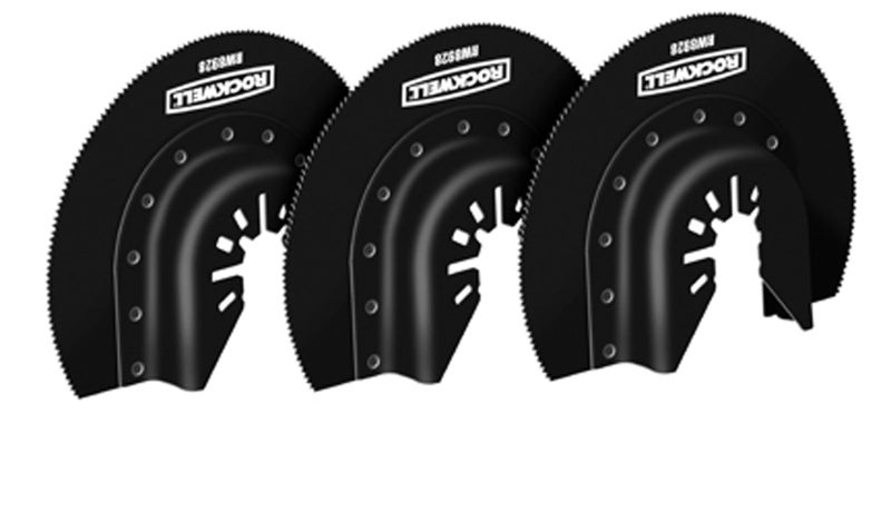 Rockwell RW8928.3 Sonicrafter Oscillating Multitool 3-1/8-Inch HSS Semicircle Saw Blade with Universal Fit System, 3-Pack - Image 2
