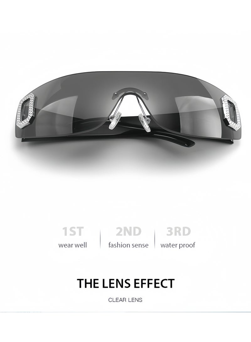 جديد نمط Y2K الإنترنت المشاهير النظارات الشمسية بدون إطار - Image 3