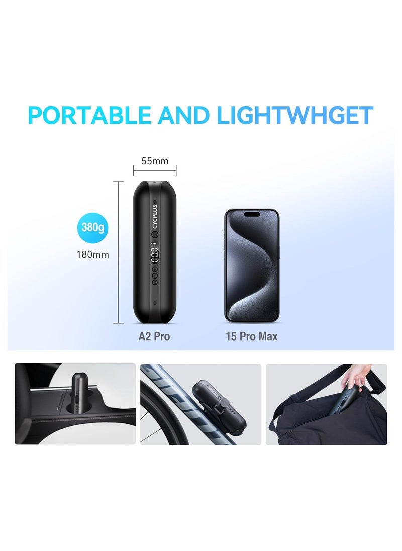 CYCPLUS - CYCPLUS A2 Pro Electric Air Compressor Portable Bicycle Pump Car Tire Inflator 150 PSI - Image 1