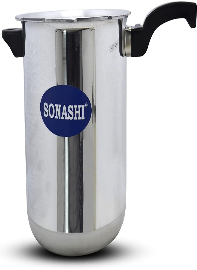 AKDC Sonashi Spc-112 Pressure Cooker – Heavy-Base Aluminium Pressure Cooker With Whistling Weight Valve, Extra Strong Lugs, Mirror Polish, Home Appliances  - Image 1