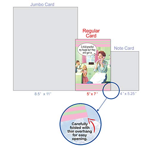 NobleWorks Funny Mother's Day Greeting Card with 5 x 7 Inch Envelope (1 Card) Mom Child Proof 0102 - Image 4