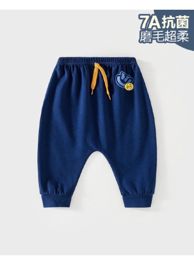 Doxiluka baby Pants - Spring/autumn Style, Big Pp Design, Cartoon Print, Unisex Kids Harem Pants, Casual Wear - Image 1