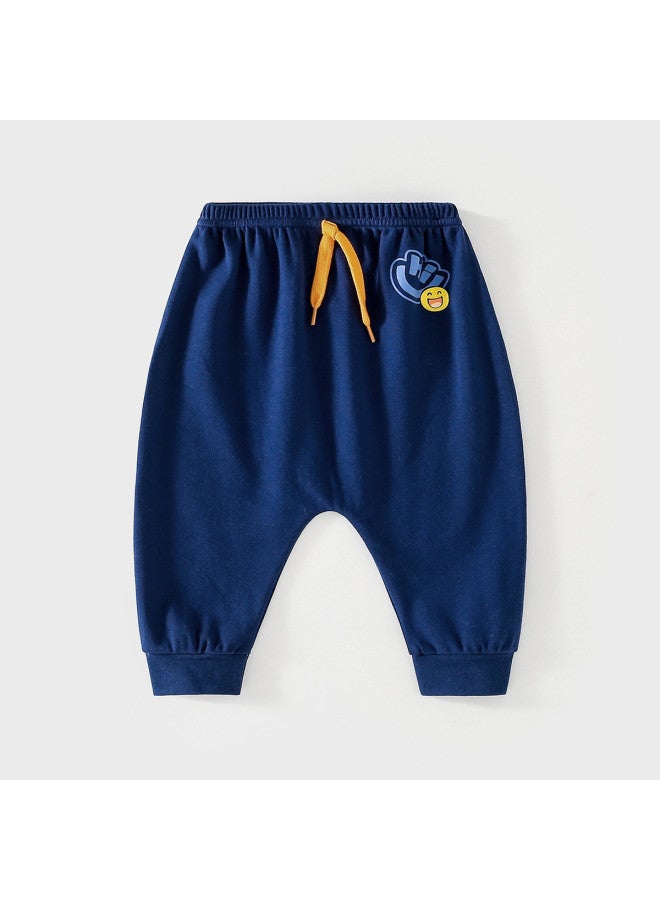 Doxiluka baby Pants - Spring/autumn Style, Big Pp Design, Cartoon Print, Unisex Kids Harem Pants, Casual Wear - Image 2