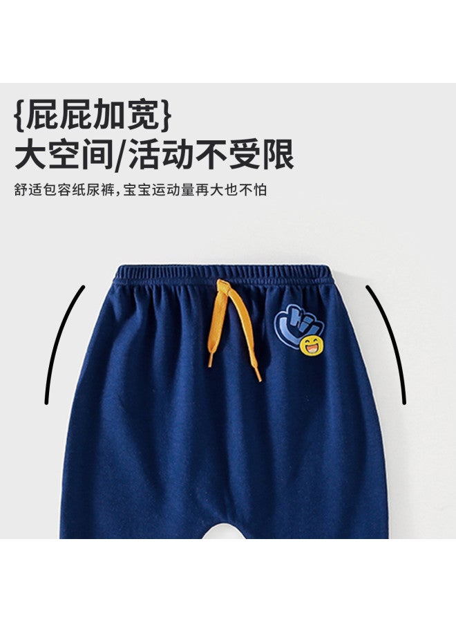 Doxiluka baby Pants - Spring/autumn Style, Big Pp Design, Cartoon Print, Unisex Kids Harem Pants, Casual Wear - Image 4