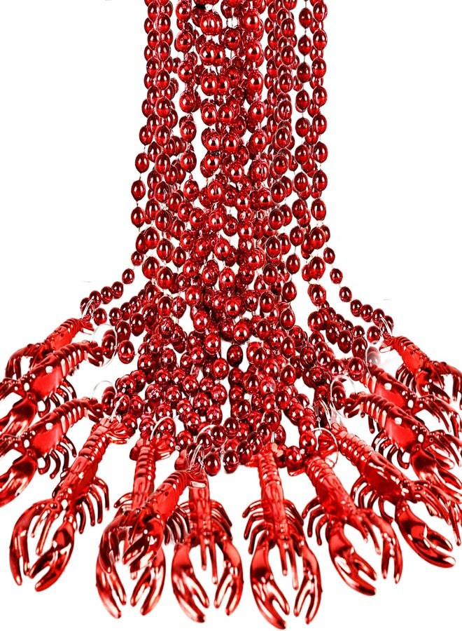 Hoarost 36 Pcs Crawfish Bead Necklaces Funny Lobster Pendant Necklace for Carnivals Celebration Mardi Gras Accessories Holiday Party Supplies - Image 1