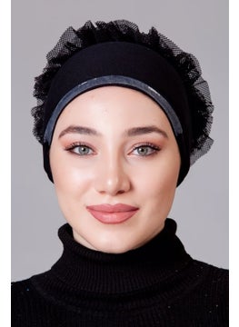 Nanak مونت غير قابل للانزلاق مزخرف من ليكراء الأسود  - Image 3