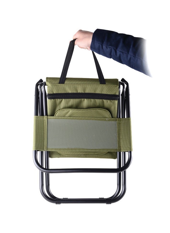 General Outdoor Camping Portable Comfortable Backrest Ice Pack Chair - Insulated Folding Backrest Chair for Fishing and Barbecue  - Image 3
