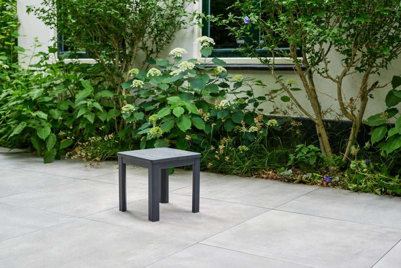 Keter Outdoor Chaise Side Table - Graphite - Image 4