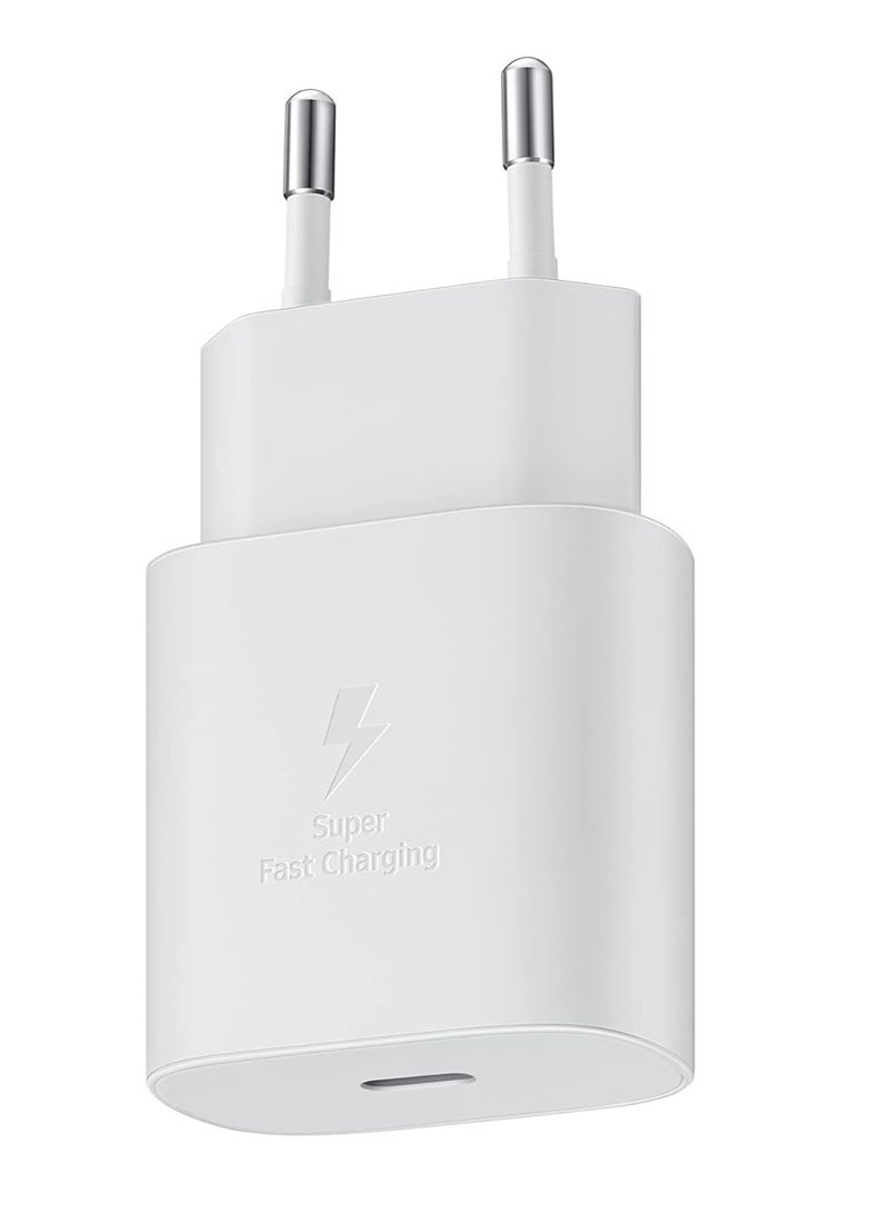 Fast Charger 45W With Type-C To Type-C Cable Compatible With Samsung - White