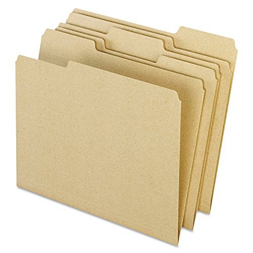 Pendaflex EarthWise 100% Recycled File Folders, 1/3 Cut, Top Tab, Letter Size, Natural, 100 per Box (04342) - Image 5