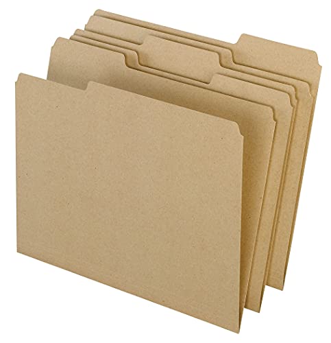 Pendaflex EarthWise 100% Recycled File Folders, 1/3 Cut, Top Tab, Letter Size, Natural, 100 per Box (04342) - Image 2