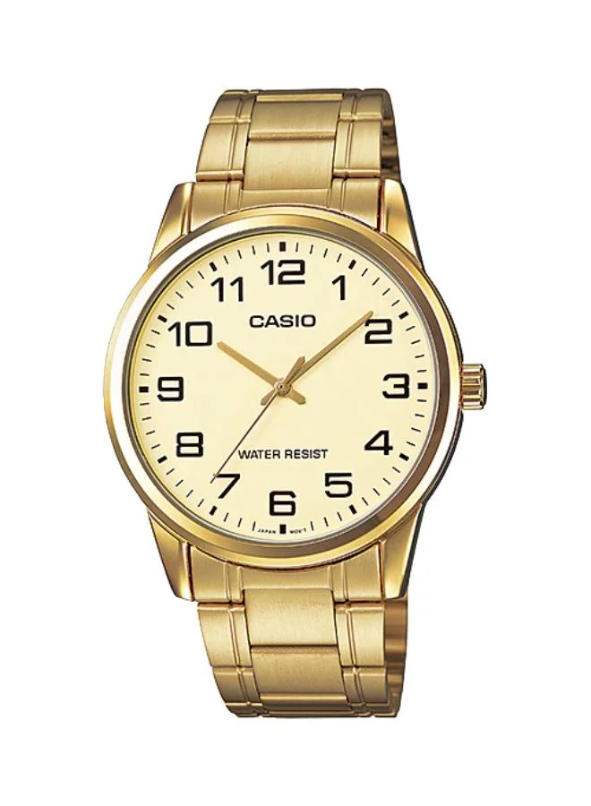 CASIO Men's Stainless Steel Analog Watch MTP-V001G-9BUDF - 38 mm
