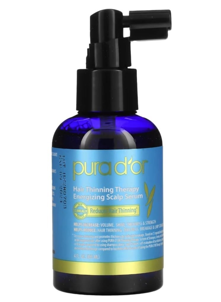 Pura d'or Hair Thinning Therapy Energizing Scalp Serum 4 fl oz (120 ml) - Image 2