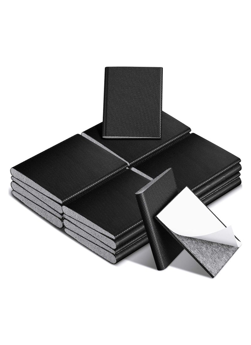 Door Corner Seal, Weatherstripping Exterior Door Frame Seal, Door Frame Seal Wedge Draft Stopper, Draft Stopper Adhesive Corner Seal Pads, for Weather Stripping and Draft Protection (Black,16 Pieces)  - Image 1