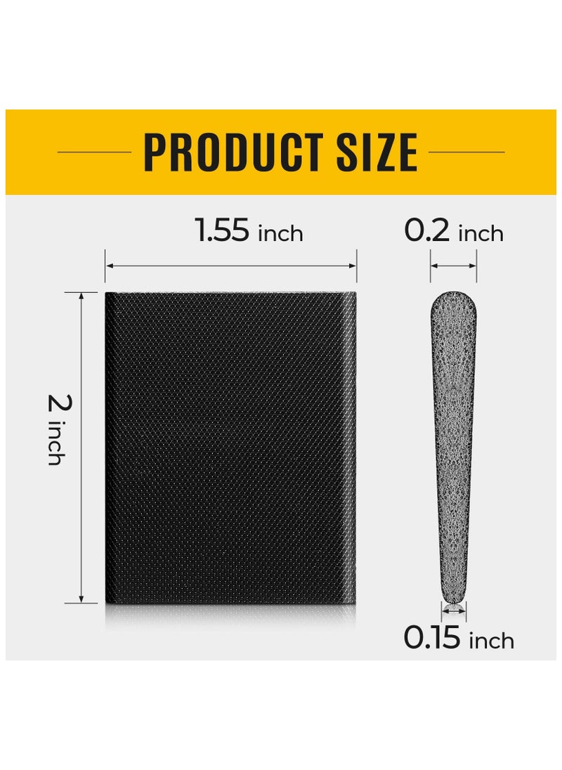 Door Corner Seal, Weatherstripping Exterior Door Frame Seal, Door Frame Seal Wedge Draft Stopper, Draft Stopper Adhesive Corner Seal Pads, for Weather Stripping and Draft Protection (Black,16 Pieces)  - Image 2